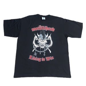 Vintage Metallihead Living to Win Metallica Club 1999 Black Shirt